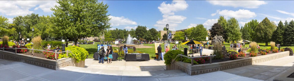 Purdue University Northwest campus panorama.