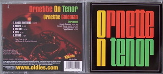 The outside covers of the CD 💿 "Ornette On Tenor."