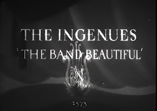 An enhanced screen shot of the opening title for the Vitaphone short nine minute film "The Band Beautiful."