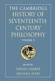 The light blue book cover for The Cambridge History of Seventeenth Century Philosophy.