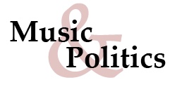 The logo of the online journal Music & Politics.